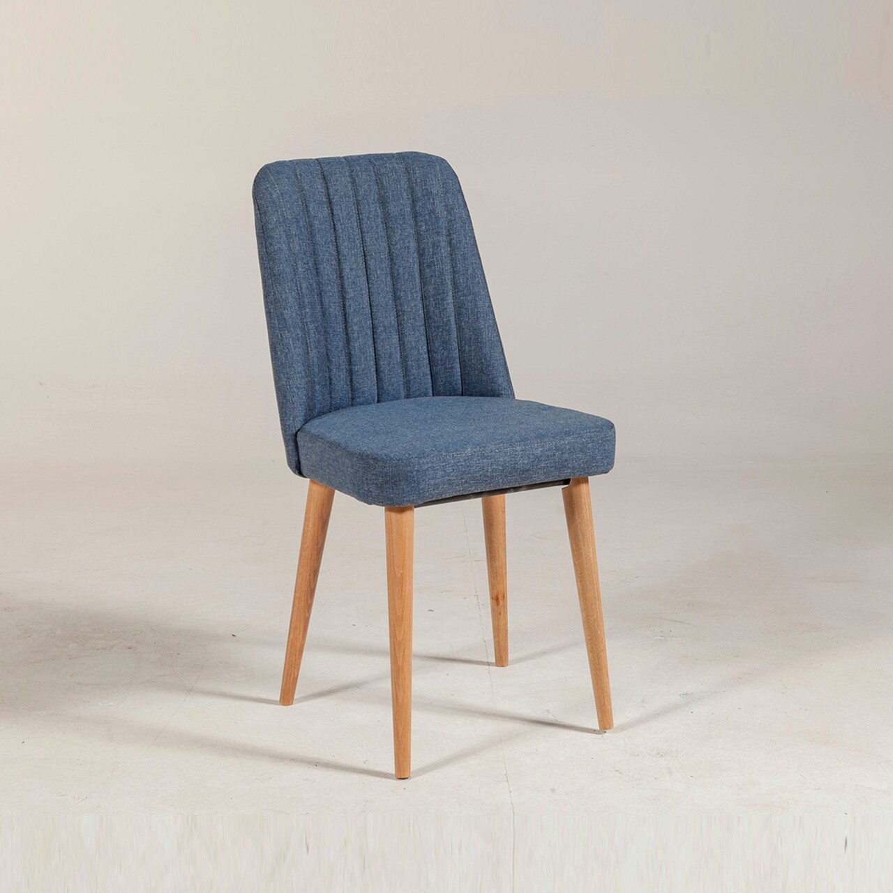 Scaun, Hanah Home, Vina Sandalye Dark Blue, Atlantic, 47x89x46 cm, Pin Atlantic / Albastru închis - imagine 7